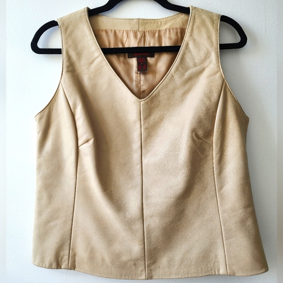 Vintage leather top/vest - Picture 1 of 12